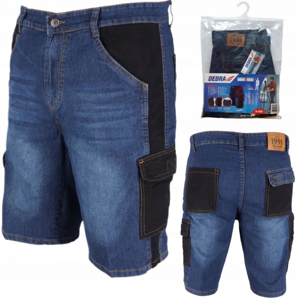 DEDRA SZORTY JEANSOWE L/52 KRÓTKIE DŻINS ROBOCZE DENIM 280g/m2 BH45ST-L DEDRA SZORTY JEANSOWE L/52 KRÓTKIE DŻINS ROBOCZE DENIM 280g/m2 BH45ST-L