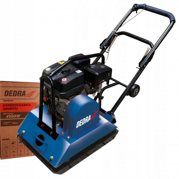 DEDRA ZAGĘSZCZARKA DO GRUNTU 4100W SILNIK196CC LONCIN PŁYTA 42x55cm DED8830 DEDRA ZAGĘSZCZARKA DO GRUNTU 4100W SILNIK196CC LONCIN PŁYTA 42x55cm DED8830