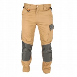 DEDRA SPODNIE OCHRONNE XXL/58 DŁUGIE BEŻOWE SLIM LINE 270G/M2 BH42SP-XXL