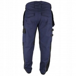 DEDRA SPODNIE ROBOCZE Z MULTIKIESZENIAMI XL/56 270G/M2 SLIMFIT BH47SP-XL