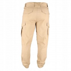 DEDRA SPODNIE BOJÓWKI RIPSTOP SPANDEX S/48, 220G/M2 BEŻOWE BH32SP-S