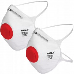 DEDRA PÓŁMASKA PRZECIWPYŁOWA 2SZT 1 ZAWOREK FFP2, CE BH1082-002