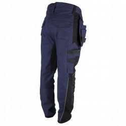 DEDRA SPODNIE ROBOCZE Z MULTIKIESZENIAMI XL/56 270G/M2 SLIMFIT BH47SP-XL