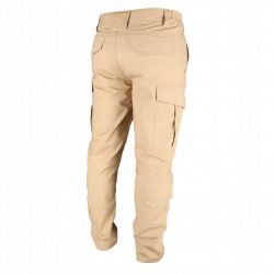 DEDRA SPODNIE BOJÓWKI RIPSTOP SPANDEX S/48, 220G/M2 BEŻOWE BH32SP-S