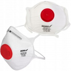 DEDRA PÓŁMASKA PRZECIWPYŁOWA 2SZT 1 ZAWOREK FFP2, CE BH1082-002
