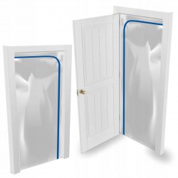 KURTYNA PRZECIWPYŁOWA 120x220cm ZAMEK BŁYSKAWICZNY TAŚMA DWUSTRONNA BH1060
