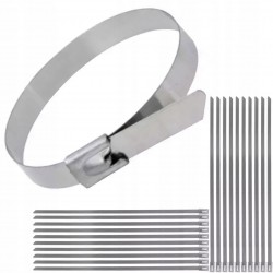 DEDRA STALOWE OPASKI ZACISKOWE METALOWA OPASKA OBEJMA 4.6X125MM SS304 20SZT