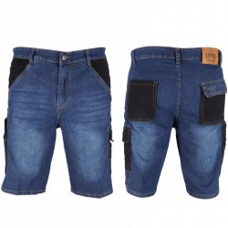 DEDRA SZORTY JEANSOWE M/50 KRÓTKIE DŻINS ROBOCZE DENIM 280g/m2 BH45ST-M