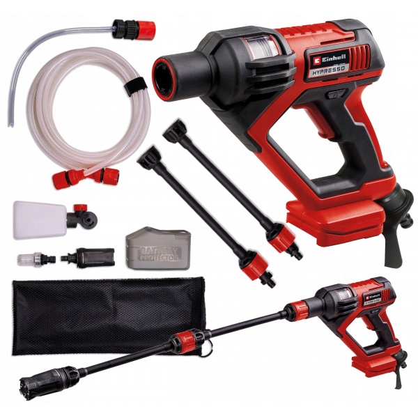EINHELL AKUMULATOROWA MYJKA CIŚNIENIOWA HYPRESSO + OSPRZĘT 18/24-1 Solo 18V EINHELL AKUMULATOROWA MYJKA CIŚNIENIOWA HYPRESSO + OSPRZĘT 18/24-1 Solo 18V