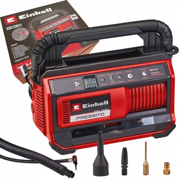 EINHELL KOMPRESOR AKUMULATOROWY 18V 11 BAR PRESSITO SOLO 18/25 EINHELL KOMPRESOR AKUMULATOROWY 18V 11 BAR PRESSITO SOLO 18/25