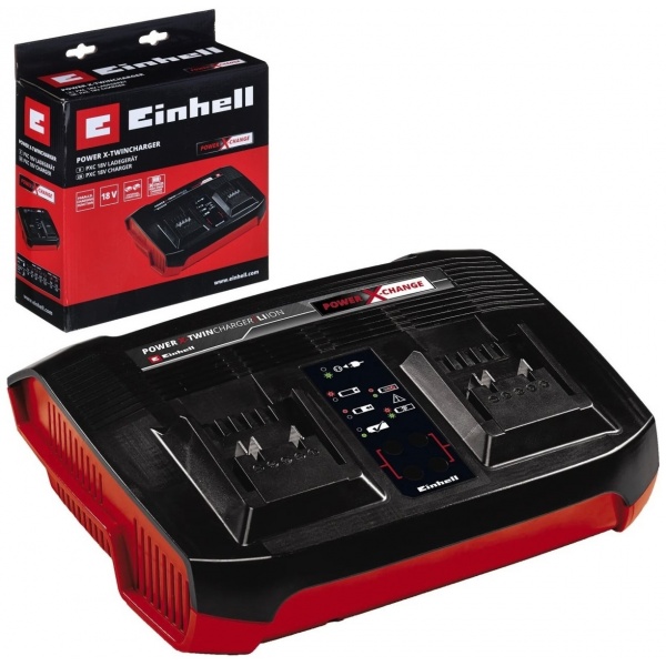 EINHELL SZYBKA PODWÓJNA ŁADOWARKA DO AKUMULATORÓW BATERII PXC TWIN 18V 3A EINHELL SZYBKA PODWÓJNA ŁADOWARKA DO AKUMULATORÓW BATERII PXC TWIN 18V 3A