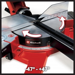 EINHELL PIŁA UKOŚNA 254mm PRZESUWNA AKUM LASER 2x18V TE-SM 36/10 L Li-Solo