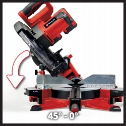 EINHELL PIŁA UKOŚNA 254mm PRZESUWNA AKUM LASER 2x18V TE-SM 36/10 L Li-Solo