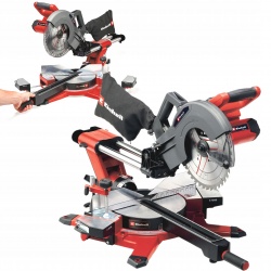 EINHELL PIŁA UKOŚNA 254mm PRZESUWNA AKUM LASER 2x18V TE-SM 36/10 L Li-Solo