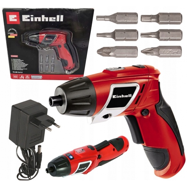 EINHELL WKRĘTAK AKUMULATOROWY OBROTOWY TC-SD 3,6 Li 4513442 ŁADOWARKA +BITY EINHELL WKRĘTAK AKUMULATOROWY OBROTOWY TC-SD 3,6 Li 4513442 ŁADOWARKA +BITY