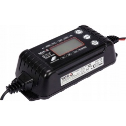YATO ELEKTRONICZNY PROSTOWNIK AKUMULATORA LCD 6V/12V 1/4A 120Ah YT-83033
