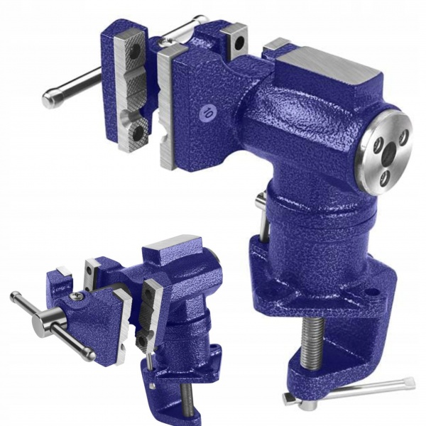 KRAFT&DELE IMADŁO ŚLUSARSKIE MODELARSKIE 65 MM OBROTOWE 360 STOPNI KD5980