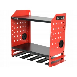 YATO METALOWA PÓŁKA NA ELEKTRONARZĘDZIA 4 GNIAZDA 46x40x22cm YT-09092 MOCNA