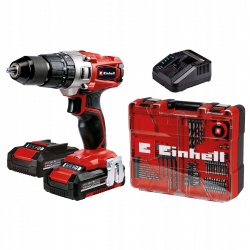EINHELL WIERTARKO-WKRĘTARKA UDAR AKU 2x2Ah 18V WALIZKA TE-CD 18/2 Li-i +64