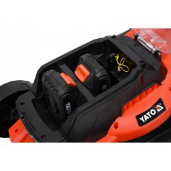 YATO KOSIARKA AKUMULATOROWA DO TRAWY KOSA 34cm 36V 2x2Ah KOSZ 35L REGULACJA