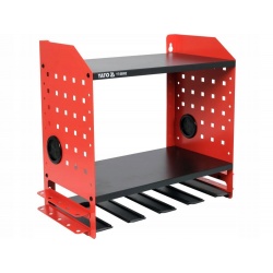 YATO METALOWA PÓŁKA NA ELEKTRONARZĘDZIA 4 GNIAZDA 46x40x22cm YT-09092 MOCNA