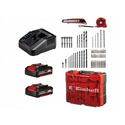 EINHELL WIERTARKO-WKRĘTARKA UDAR AKU 2x2Ah 18V WALIZKA TE-CD 18/2 Li-i +64