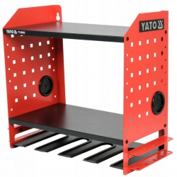 YATO METALOWA PÓŁKA NA ELEKTRONARZĘDZIA 4 GNIAZDA 46x40x22cm YT-09092 MOCNA