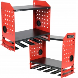 YATO METALOWA PÓŁKA NA ELEKTRONARZĘDZIA 4 GNIAZDA 46x40x22cm YT-09092 MOCNA