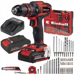 EINHELL WIERTARKO-WKRĘTARKA UDAR AKU 2x2Ah 18V WALIZKA TE-CD 18/40 Li-i +64