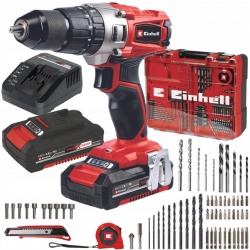 EINHELL WIERTARKO-WKRĘTARKA UDAR AKU 2x2Ah 18V WALIZKA TE-CD 18/2 Li-i +64