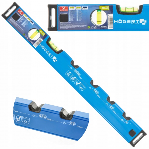HOGERT POZIOMNICA DLA ELEKTRYKA 480 MM 2 LIBELLE HT4M041 HOGERT POZIOMNICA DLA ELEKTRYKA 480 MM 2 LIBELLE HT4M041