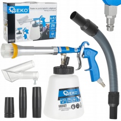 PISTOLET DO PRANIA TAPICERKI Z ADAPTERAMI 1000ML 270L/MIN GEKO G03137
