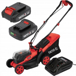 YATO KOSIARKA AKUMULATOROWA DO TRAWY KOSA 34cm 36V 2x2Ah KOSZ 35L REGULACJA