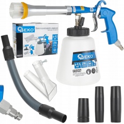 PISTOLET DO PRANIA TAPICERKI Z ADAPTERAMI 1000ML 270L/MIN GEKO G03137