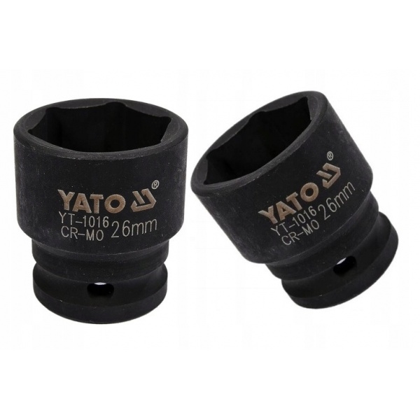 YATO NASADKA UDAROWA FOSFATOWANA 1/2" 26MM KRÓTKA WARSZTAT YT-1016 YATO NASADKA UDAROWA FOSFATOWANA 1/2" 26MM KRÓTKA WARSZTAT YT-1016