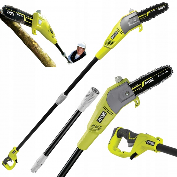 RYOBI PIŁA PILARKA ELEKTRYCZNA DO GAŁĘZI 750W TELESKOP +PRZEDŁUŻKA RPP750S