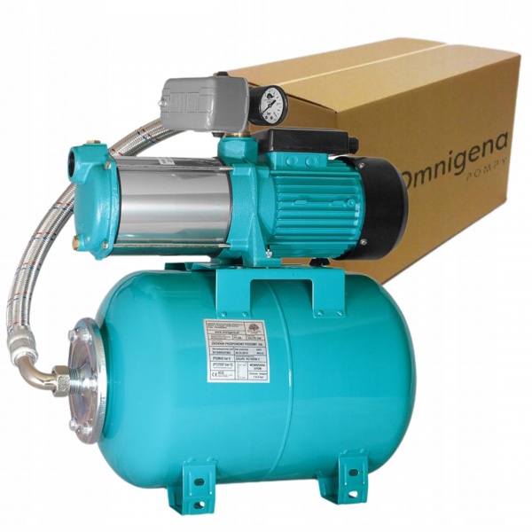 OMNIGENA MHI 1500 INOX 400V POMPA HYDROFOROWA 1500 W 5700 l/h +ZBIORNIK 24L