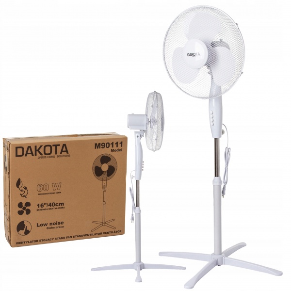 WENTYLATOR STOJĄCY 18"/ 45cm 60W CICHY DAKOTA M90111