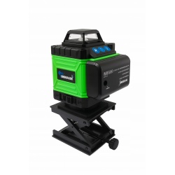 POZIOMICA LASEROWA LASER KRZYŻOWY ZIELONY SAMOPOZIOMUJĄCA 4D 360 2 BATERIE