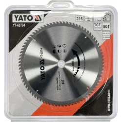 YATO TARCZA WIDIOWA DO DREWNA 315MM X30MM 80 ZĘBÓW YT-60794
