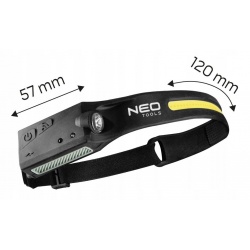LATARKA CZOŁOWA AKUMULATOROWA LED BELT 2W1 LAMPKA MOCNE ŚWIATŁO NEO 99-097