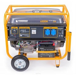 POWERMAT AGREGAT PRĄDOTWÓRCZY GENERATOR 6500W 13 KM 230V Rozruch +2x OLEJ