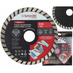 SCHMITH TARCZA DIAMENTOWA DO ZBROJONEGO BETONU CERAMIKI SUPER TURBO 115mm