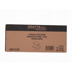 KRAFT&DELE KOWADŁO ŚLUSARSKIE ŻELIWNE WARSZTATOWE KOWALSKIE 11 KG KD1178