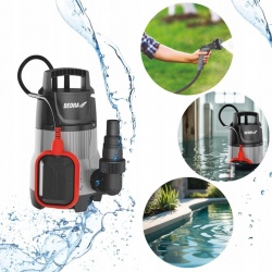 DEDRA POMPA ZANURZENIOWA WODA BRUDNA CZYSTA ZATAPIALNA 1000W 1700l/m PŁYWAK