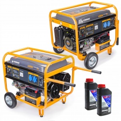 POWERMAT AGREGAT PRĄDOTWÓRCZY GENERATOR 6500W 13 KM 230V Rozruch +2x OLEJ