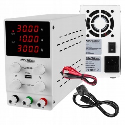ZASILACZ LABORATORYJNY REGULOWANY PRECYZYJNY 0-30V 10A LED 200-240V AC