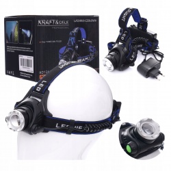 KRAFT&DELE LATARKA CZOŁOWA LED 4 TRYBY CZOŁÓWKA IPX45 KD1244
