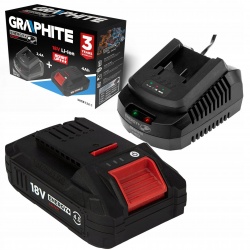 GRAPHITE ZESTAW AKUMULATOR 4AH BOOST UP Z ŁADOWARKĄ ENERGY+ 58GE132-1 NEO