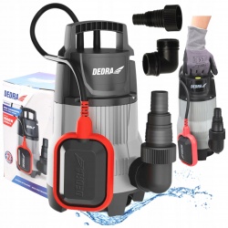 DEDRA POMPA ZANURZENIOWA WODA BRUDNA CZYSTA ZATAPIALNA 1000W 1700l/m PŁYWAK